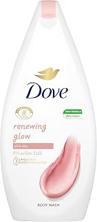 Dove Renewing Glow Body Wash Shower Gel with pink clay for softer, radiant skin 450 ml