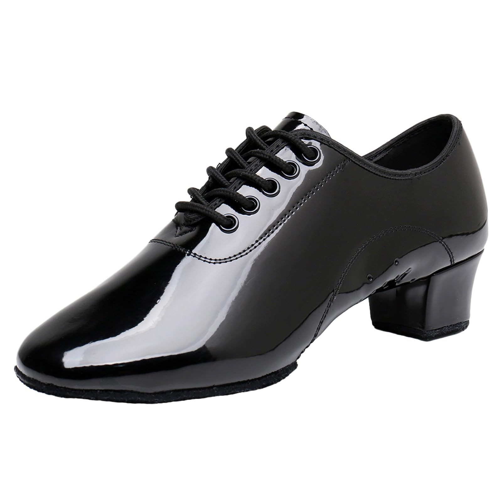 Scarpe da Ballo Latino da Uomo Scarpe da Ballo Moderne per Adolescenti con Suola Divisa in Pelle Scamosciata Tacco Basso