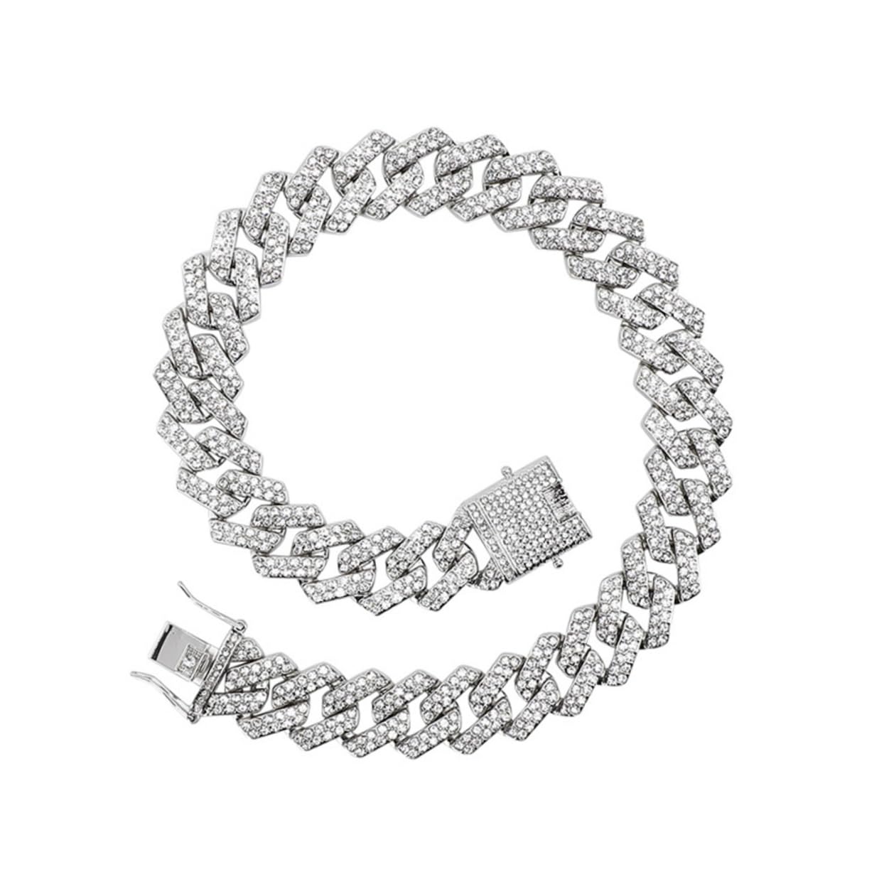 Collar de oro de eslabones y joyería fina con pulsera duradera de plata 5