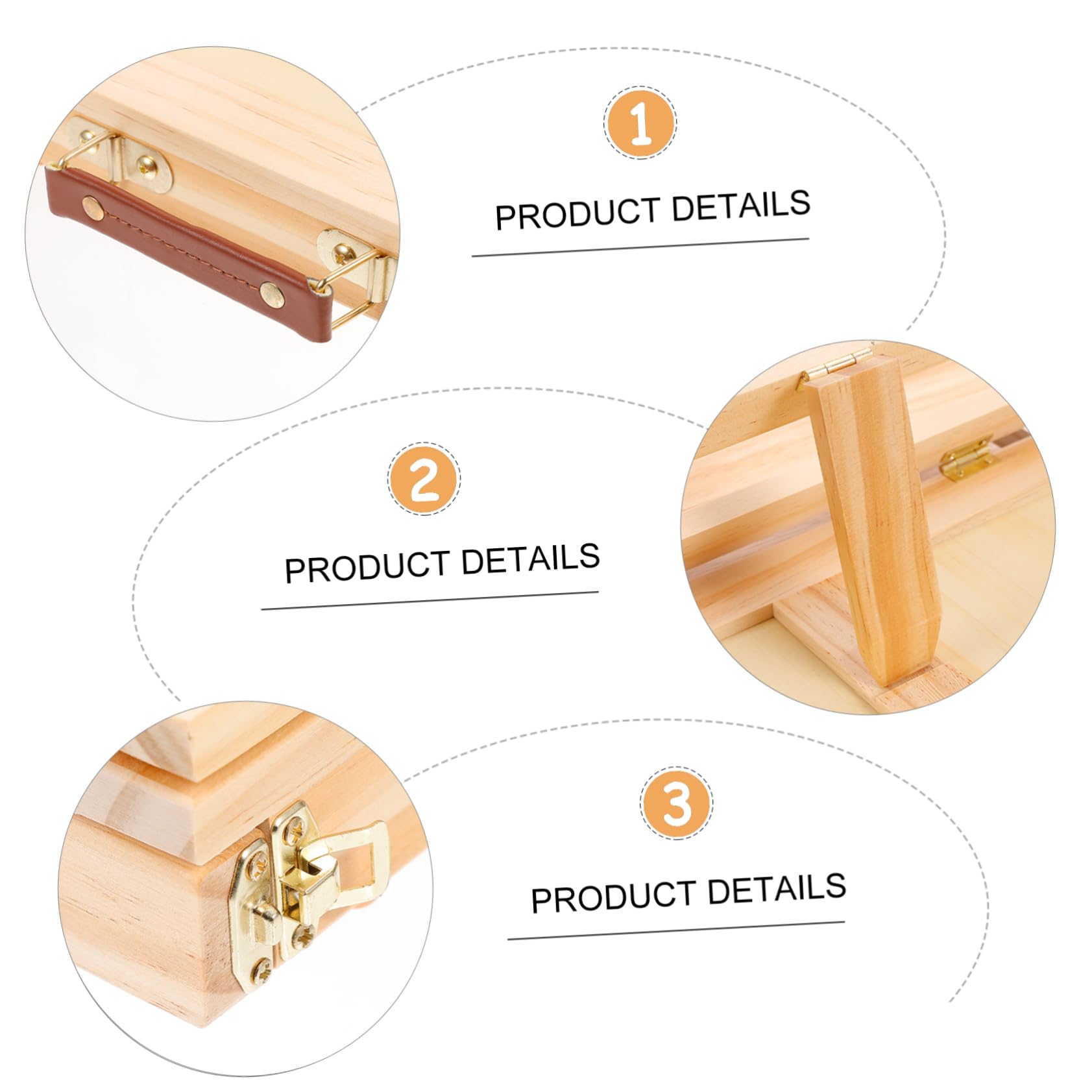Madera Caballete de Escritorio, Plegable y Portátil, con Cajón