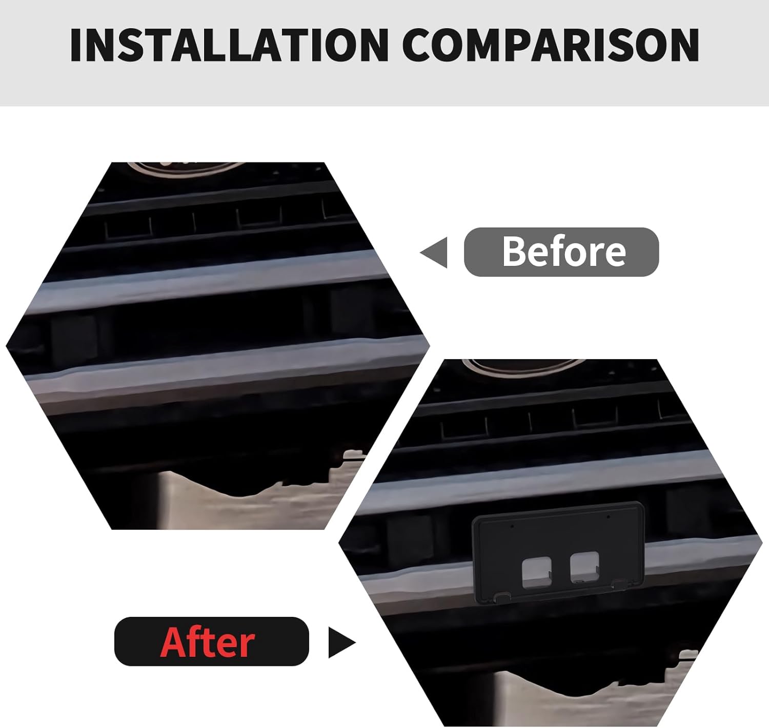 RT-TCZ License Plate Holder Front License Plate Frame Mount Bracket Accessories for Ford F250/F350/F450/F550 2020 2021 2022