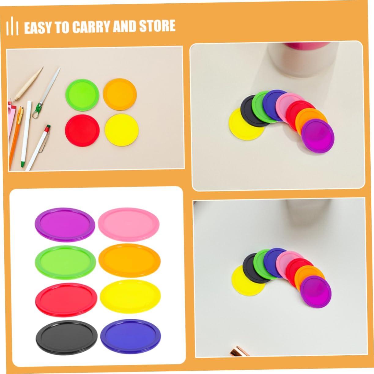 8pcs Air Hockey 64mm Replacement for Tables Entertainment Equipment Accessories Hockey Paddles Toys