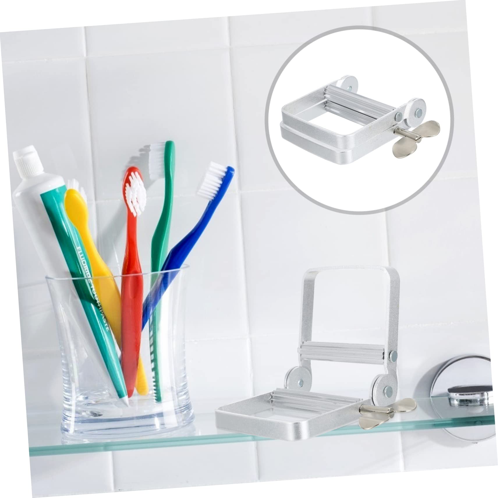 3 Stück Toothpaste Squeezer Metall Professioneller Tubenausdrücker für Zahnpasta und Kosmetik Vielseitig Einsetzbar für Haarfarbe Ölfarbe und Silber