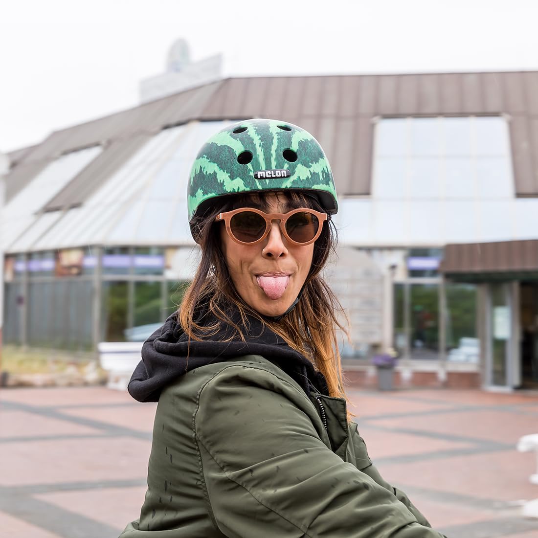 Buy Melon Real Melon Bicycle Helmet for Women, Men and Children, Lightweight and Safe Urban City Helmet with Magnetic Closure, Individually Adjustable, Green, Watermelon, Size M-L (52-58 cm) Online at Low Prices Buy Melon Real Melon Bicycle Helmet for Women, Men and Children, Lightweight and Safe Urban City Helmet with Magnetic Closure, Individually Adjustable, Green, Watermelon, Size M-L (52-58 cm) Online at Low Prices