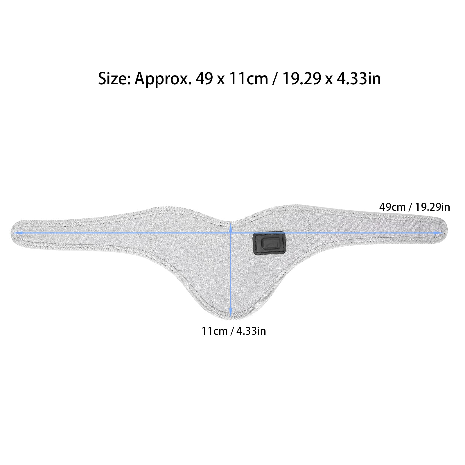 Fascia per il collo riscaldata, collare cervicale per collo riscaldato USB regolabile per alleviare il dolore al collo, alleviare il dolore e la rigidità o il recupero postoperatorio(Grigio)