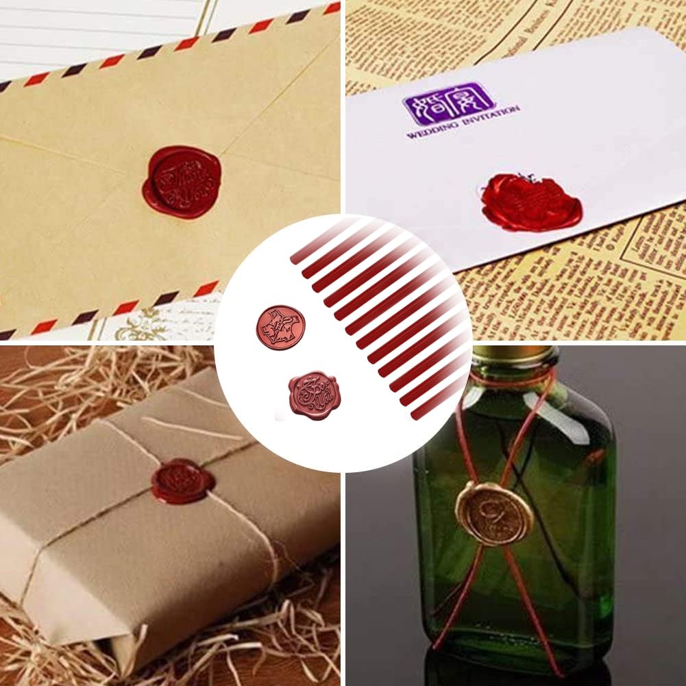 Ceralacca con Stoppini,10 pcs Stick di Ceralacca Bastoncini di Ceralacca Cera Lacca Timbro Ceralacca Sigillo Ceralacca,per Busta,Biglietti,D'Invito,Decorazione Regalo
