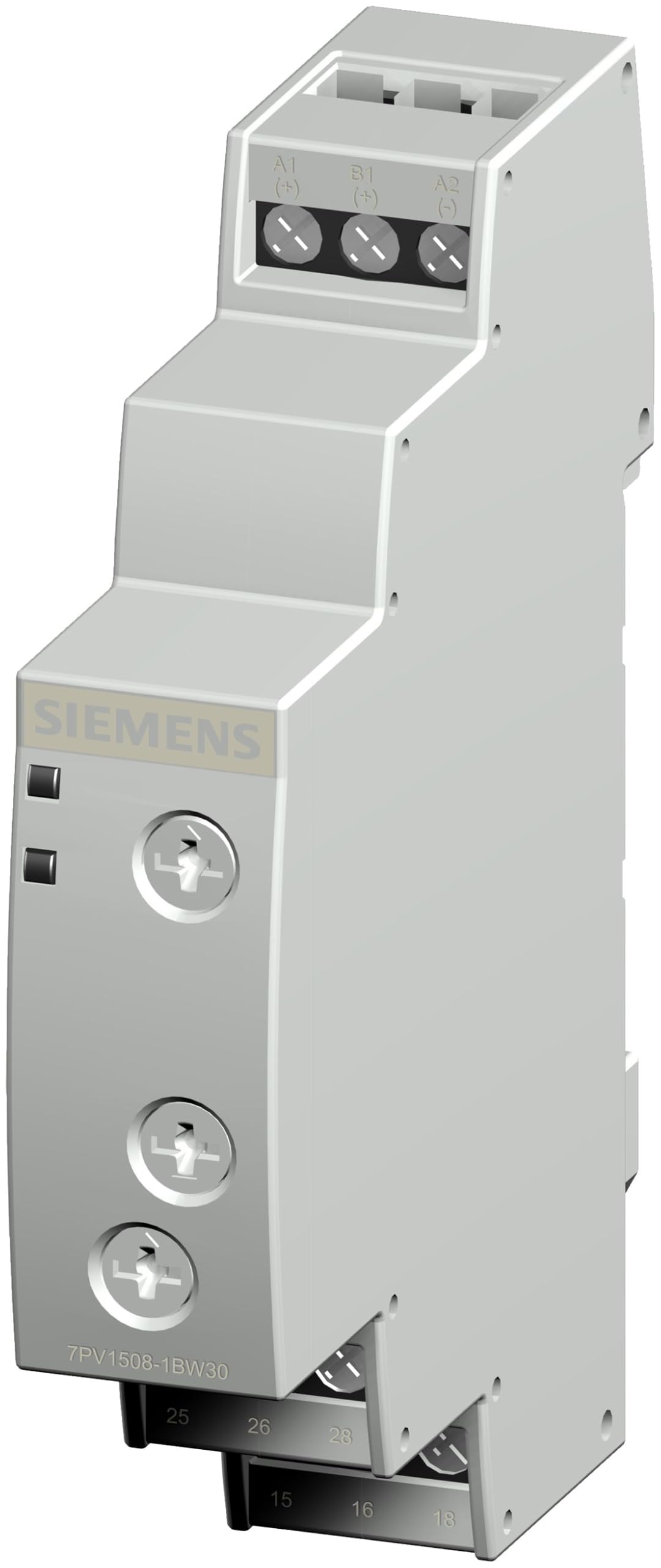 Siemens 7PV15 Zeitrelais, DIN-Hutschiene 12 to 240 V dc 12V ac, 240 V ac, 0.05 to 360000 s, 2 Kont. Multifunktion,