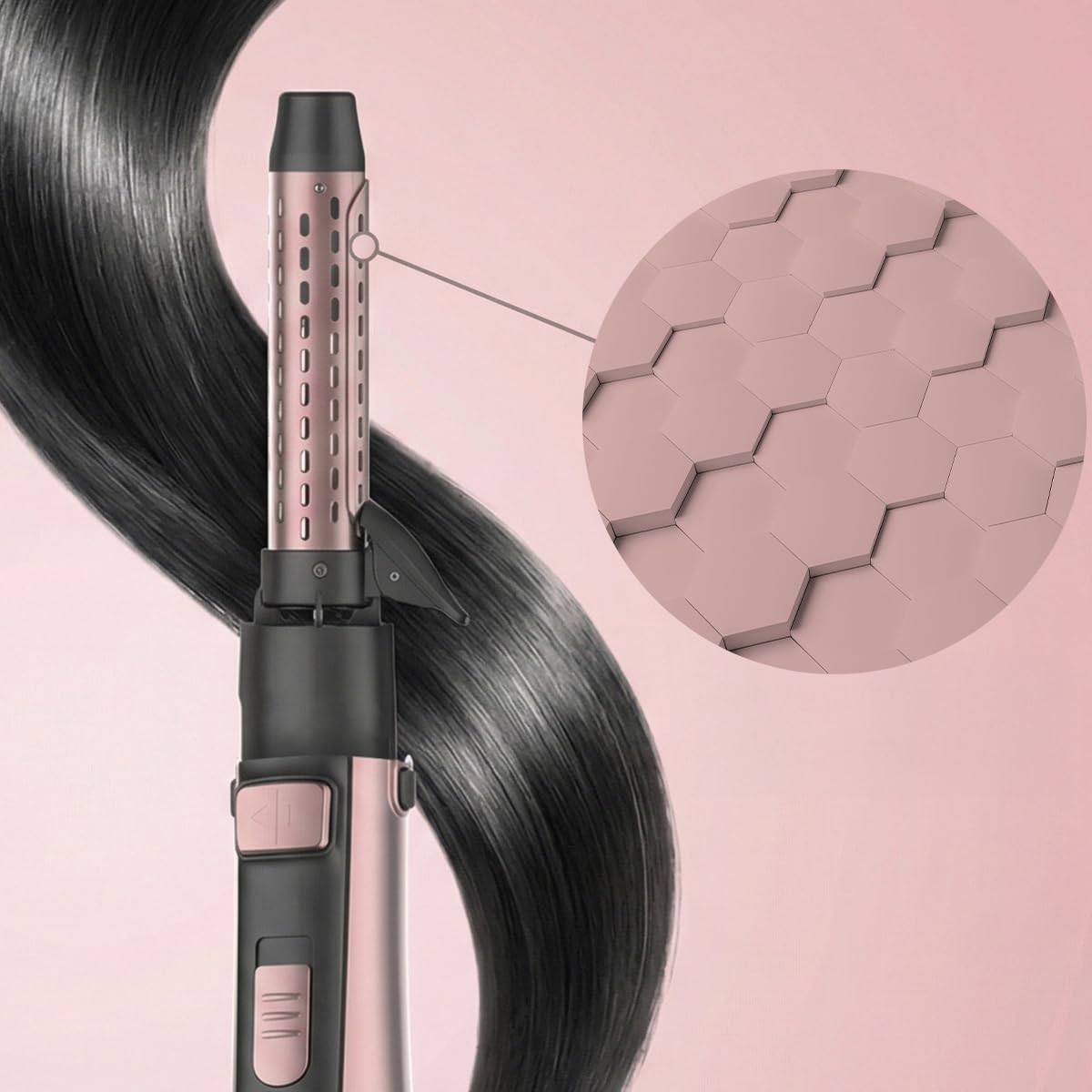 Cecotec Spazzola ad Aria Rotante 10in1 CeramicCare AirBrush Gyro. 1100W, Rotazione, Tecnologia Ionica, Rivestimento Ceramico, 3 Modalità Velocità e Temperatura, Piega Facile