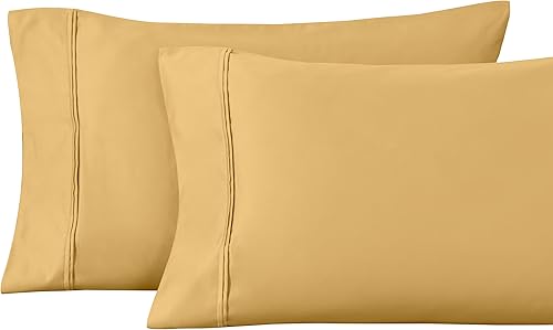 Miniatura 8 de Superior King - Fundas de almohada de 1200 hilos de algodón peinado suave de fibra larga, 2 piezas, color azul marino