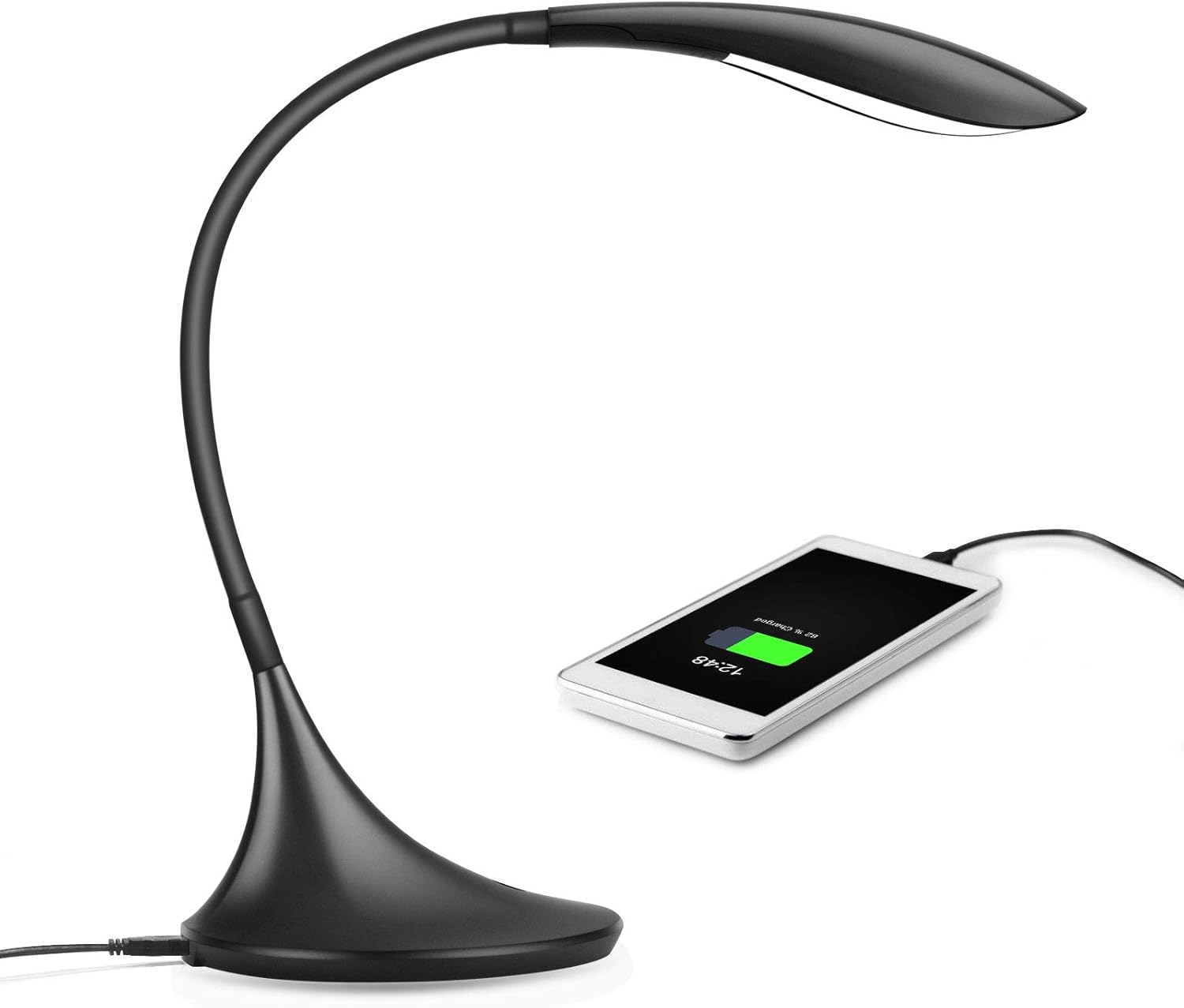 Ominilight Gooseneck Desk Lamp with USB Charging Port,3