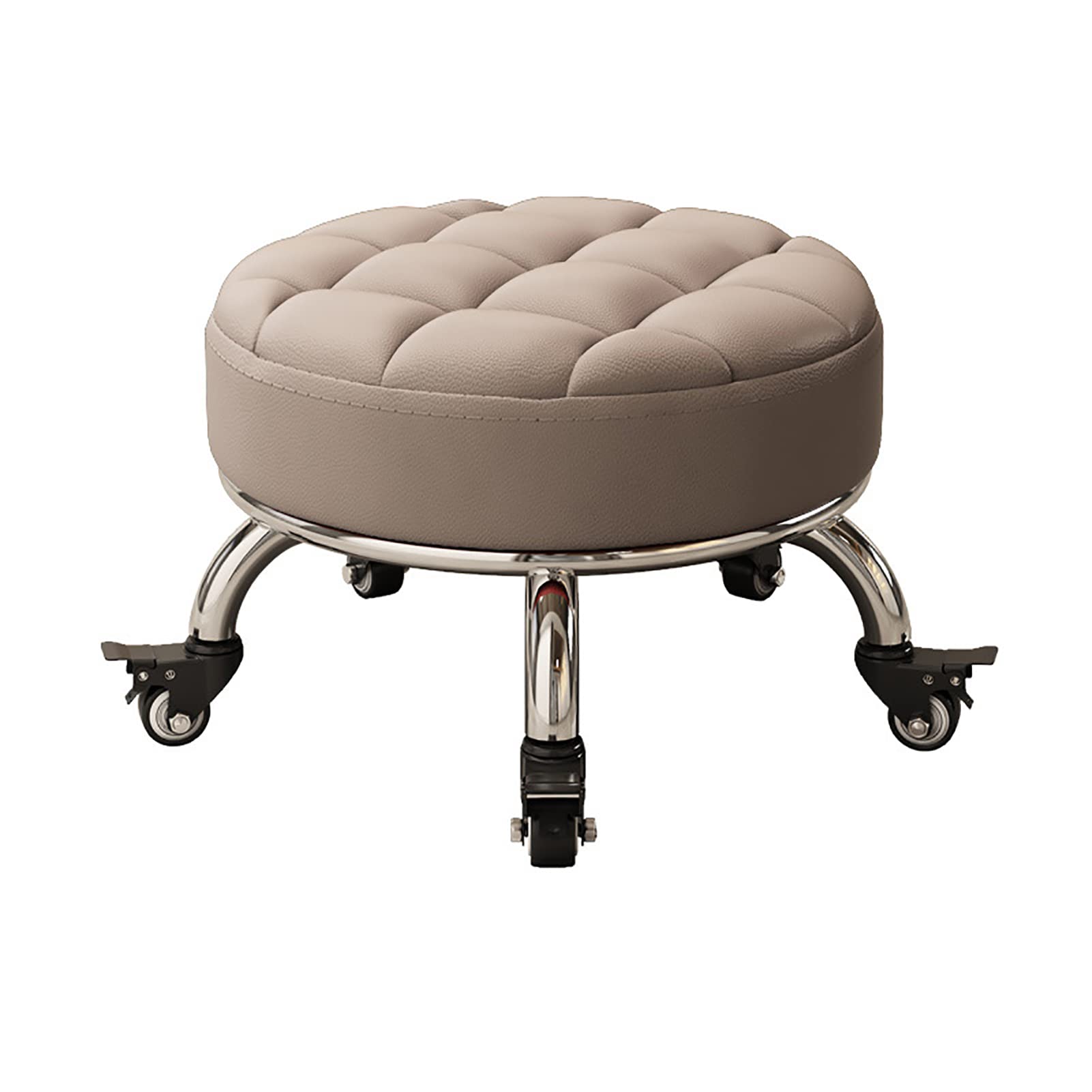 Tabouret roulant bas avec roues pivotantes pour le confort de la cuisine