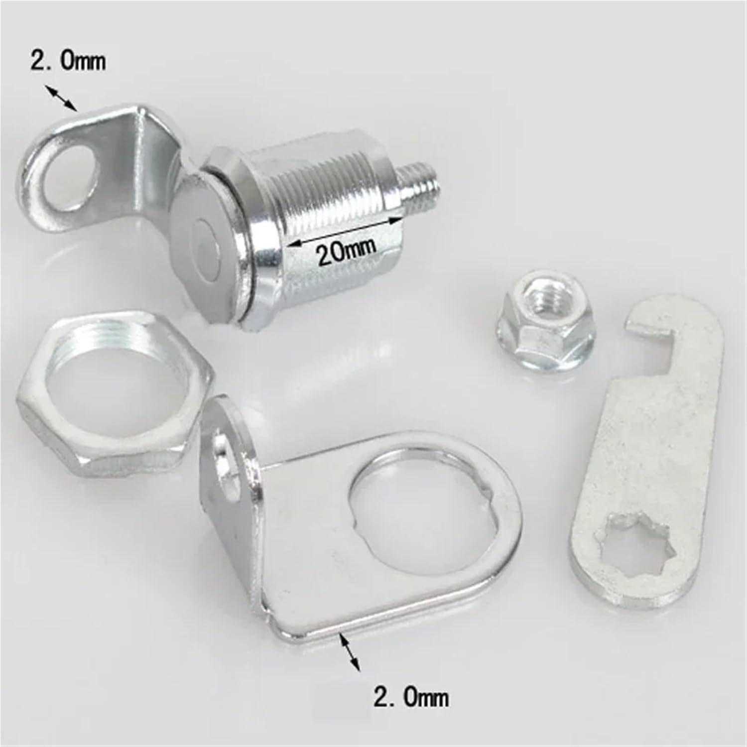 Drawer Locks with Keys 8pcs Cam Lock Mail Box File Cabinet Desk Drawer Can Be Used with Pad DIY Tools(20mm)