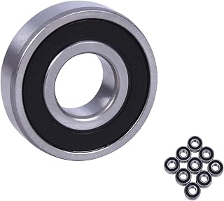 10 Pcs 6200RS Deep Groove Ball Bearing, Double Rubber Sealed Bearing 10x30mmx9mm