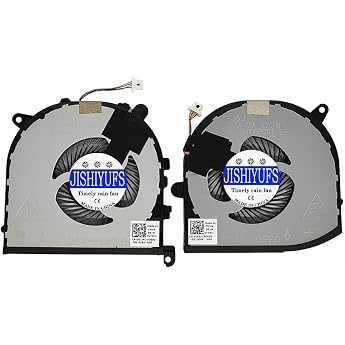 Replacement CPU + GPU Cooling Fan for Dell XPS 15 9560 Precision 5520 Series 0VJ2HC 0TK9J1 DFS501105PR0T FJ6P DFS501105PQ0T FJ6J DC5V Fan