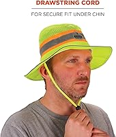 Vista 7 de Ergodyne Chill Its 8935CT - Sombrero de sol de enfriamiento de PVA, alta visibilidad, reflectante