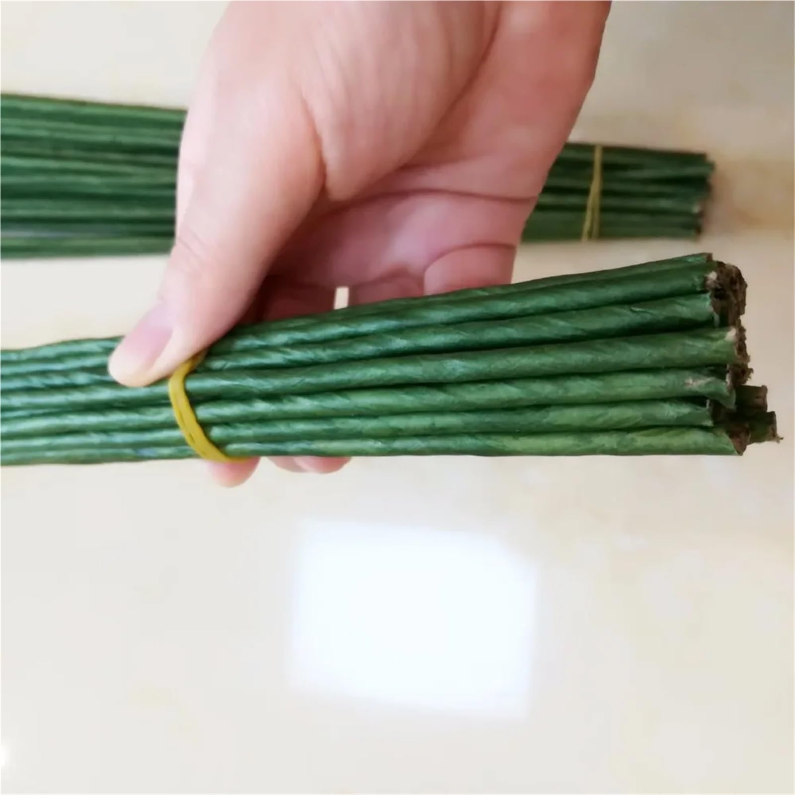 Blumendraht 1/2/3/4/5 mm 40/60 cm Blumenstiele DIY Handgefertigter Deko-Kranz Künstliche Blumenzweige für Bastelarbeiten(Color 9-5#)