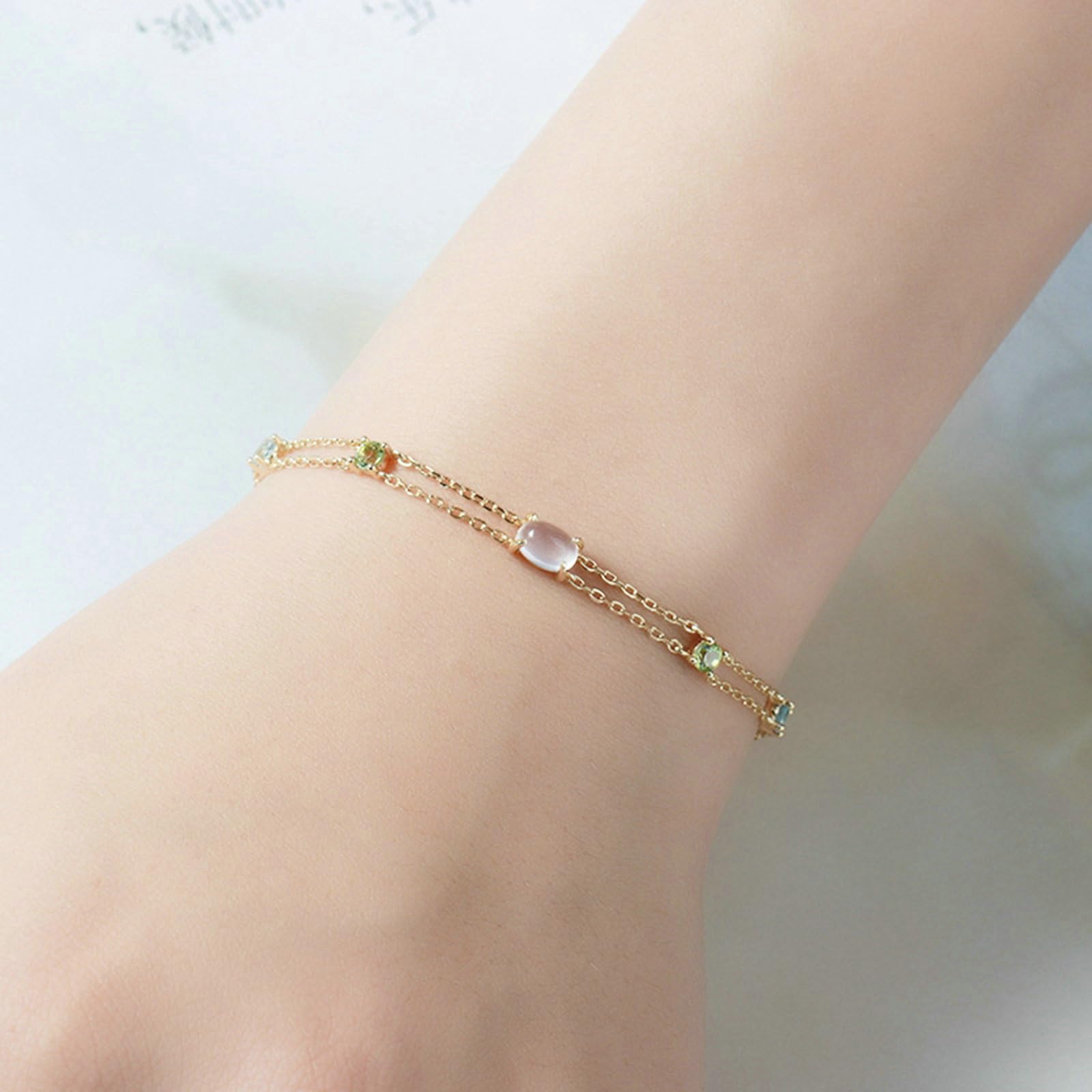 Pulsera de mujer 750 585 oro 375 21-23 cm de extensión