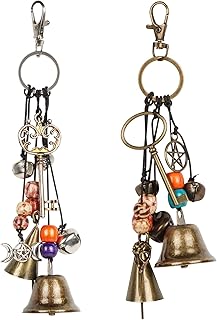 Witch Bells for Magic Home Protection, Witchy Decor for Room Wall Decor, Clear Negative Energies and Attracts Positive, Wi...