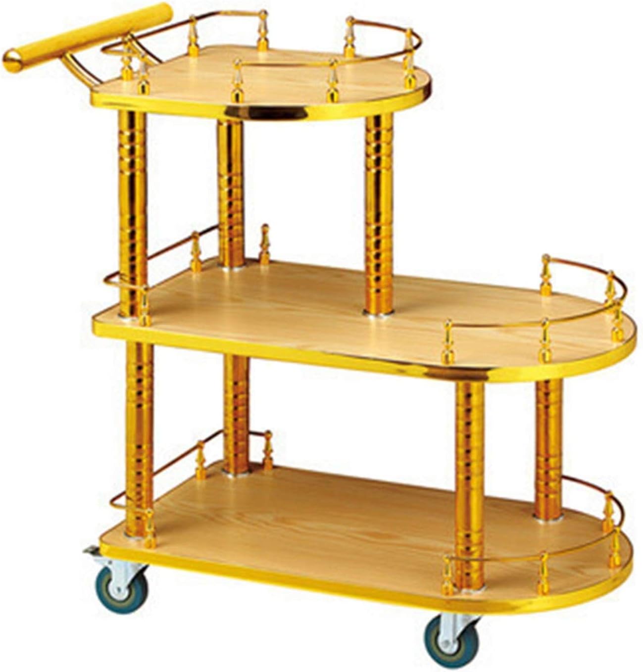 Bar Cart, Gold, Serving Cart, for Kitchen, Dining Room, Home Bar, Or Buffet, Home bar Serving carts Kitchen cart with Storage (Color : Style 3) (Style 1)