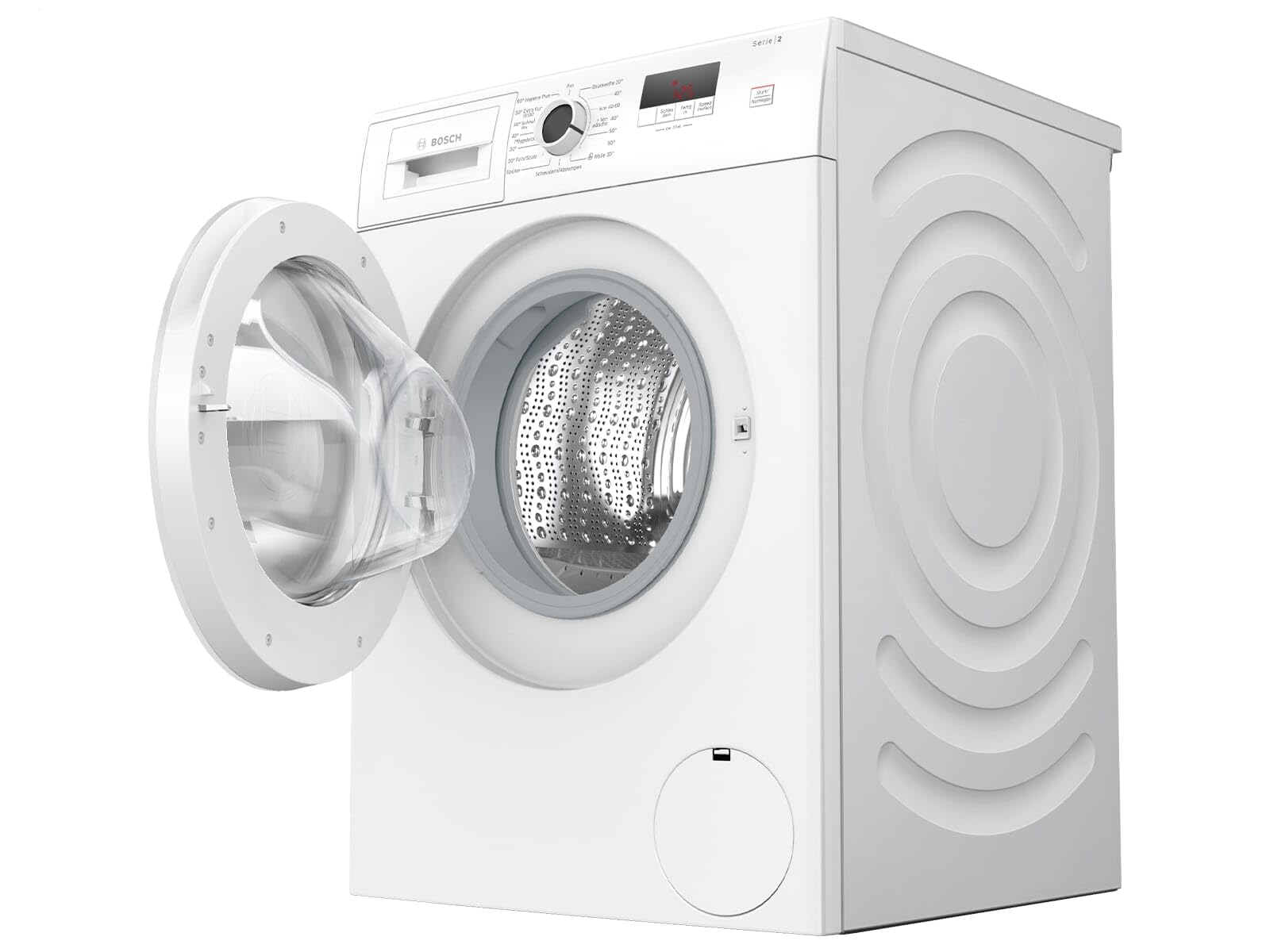 Bosch WGE02420 Série 2 Machine à laver à chargement frontal, 7 kg, 1400 tr/min, SpeedPerfect pour une économie d'énergie et d'eau, fonction de remplissage, particulièrement hygiénique, AquaStop