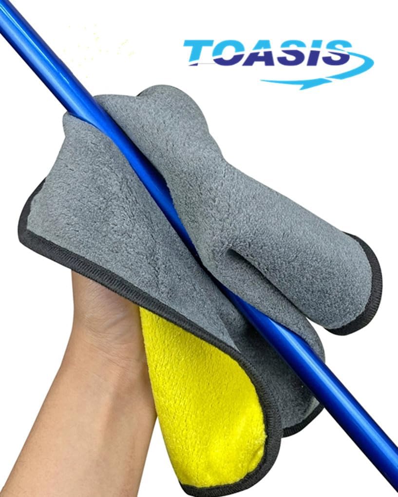 Toasis Fishing Towels with Carabiner Clip 16 x 12 Inch Pack of 4 (Mixed A)