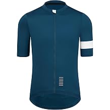 Men's Cycling Jersey, Seamless Bonded Cuff, Zipper Pocket, Short Sleeve, Lightweight Aero Race Fit Road Bike Shirt