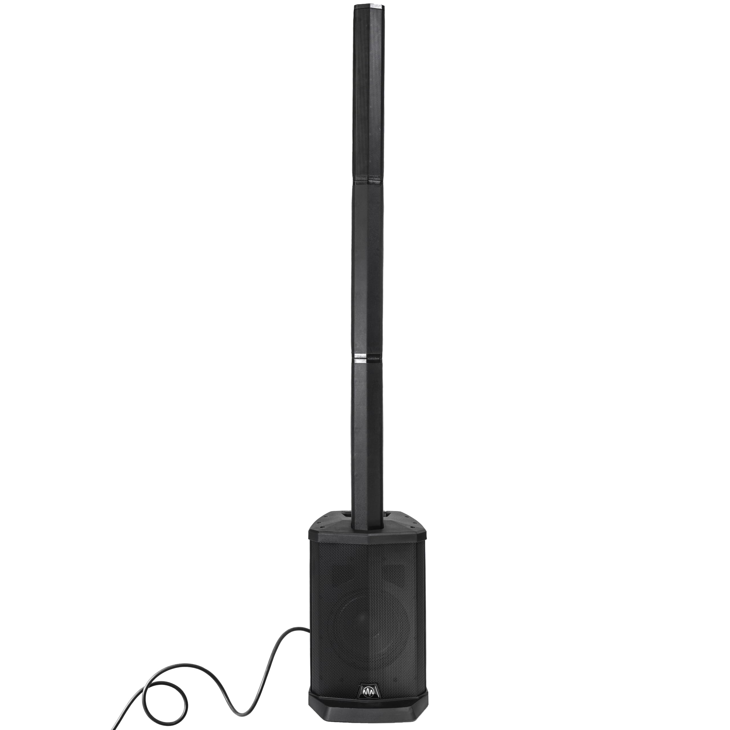 Gemini Powered Line Array PA System with Subwoofer - Column Array Speakers 1200W, Built-in Mixer, Bluetooth Streaming, Adjustable Height Tower Speakers for DJ, Karaoke, Live Performance (WPX-2000)