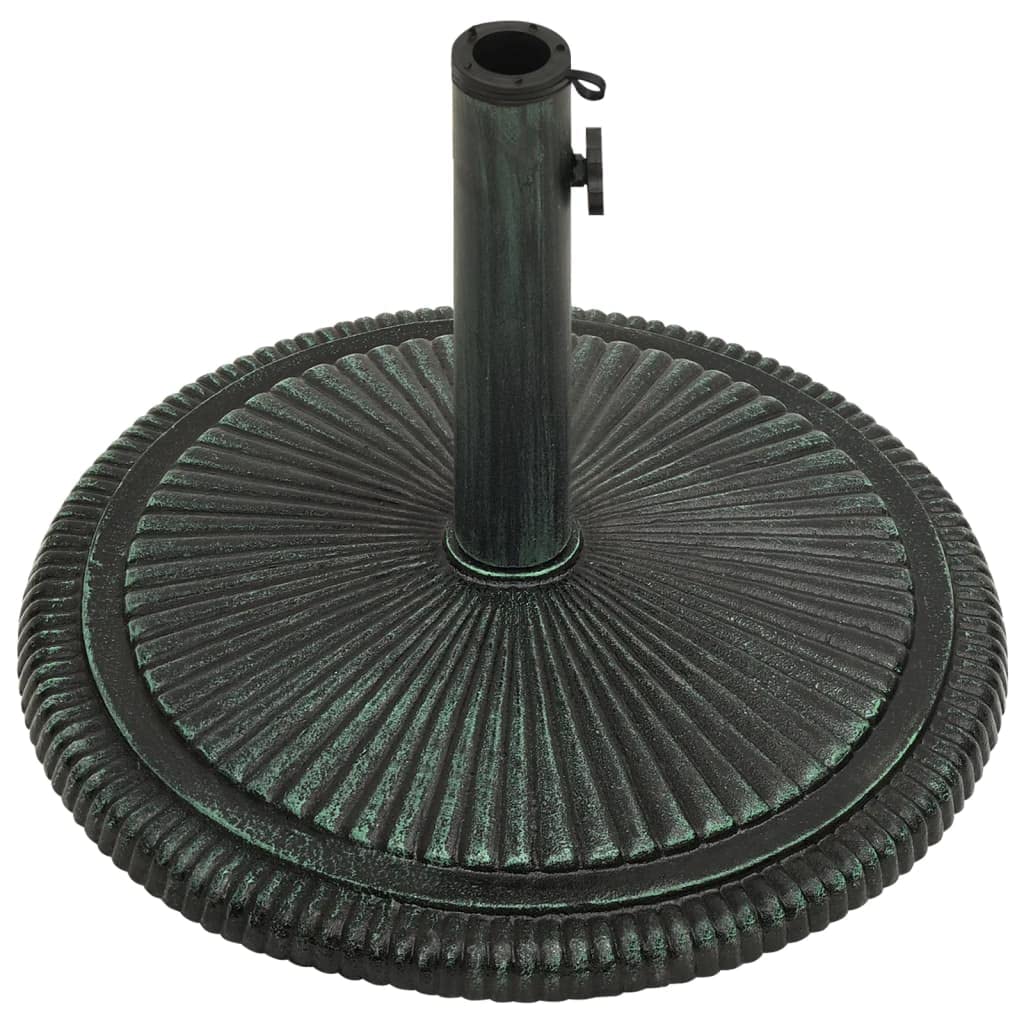 vidaXL Base per Ombrellone Verde 45x45x30 cm in Ghisa