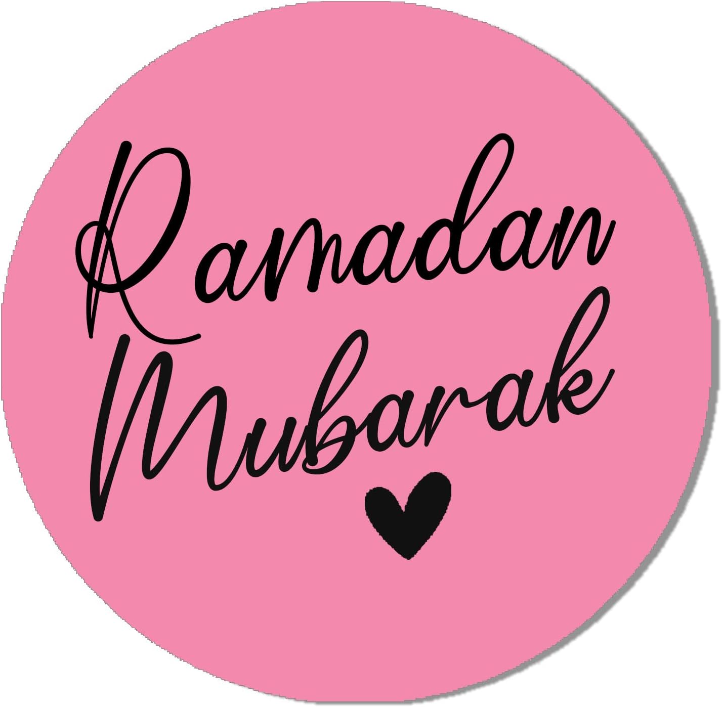 Ramadan Mubarak - Eid Muslim Celebration 35 Sticker (37mm) Dark Pink