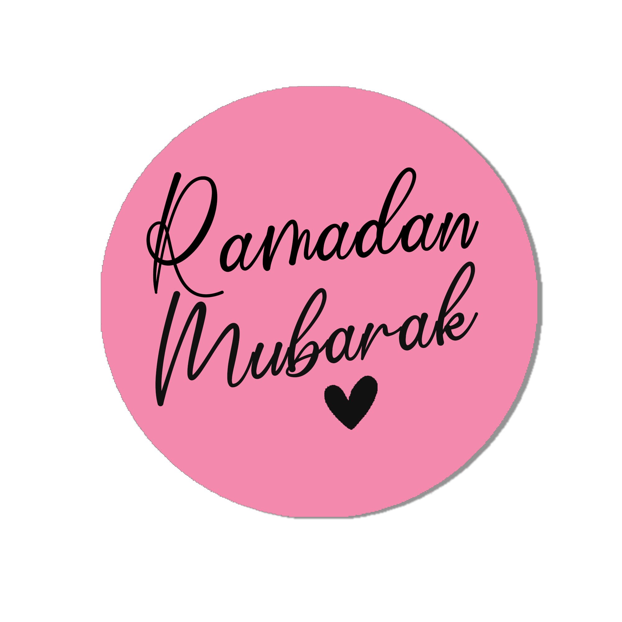Ramadan Mubarak - Eid Muslim Celebration Sticker 24 Sticker (45mm) Dark Pink