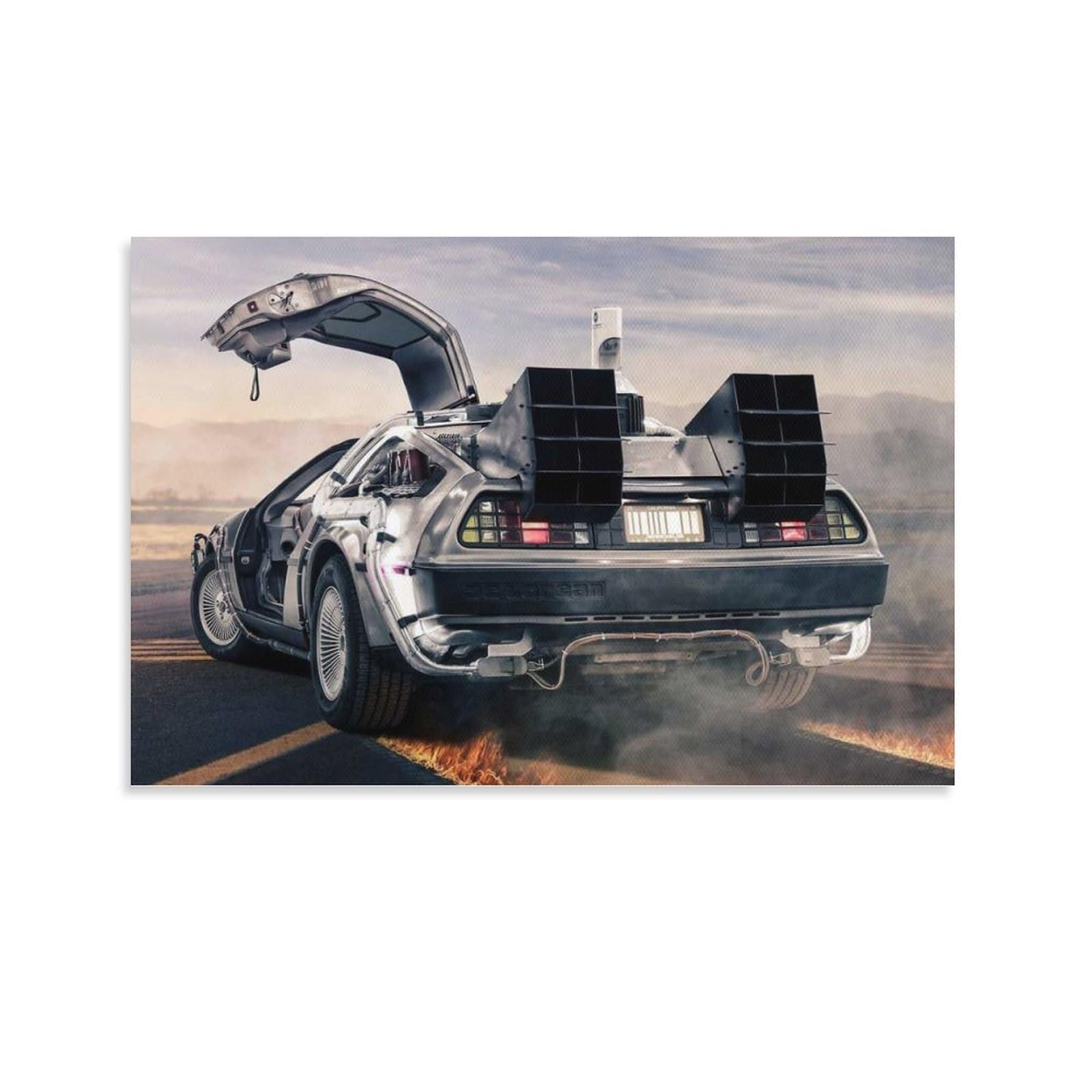 タイムマシーン油絵アート