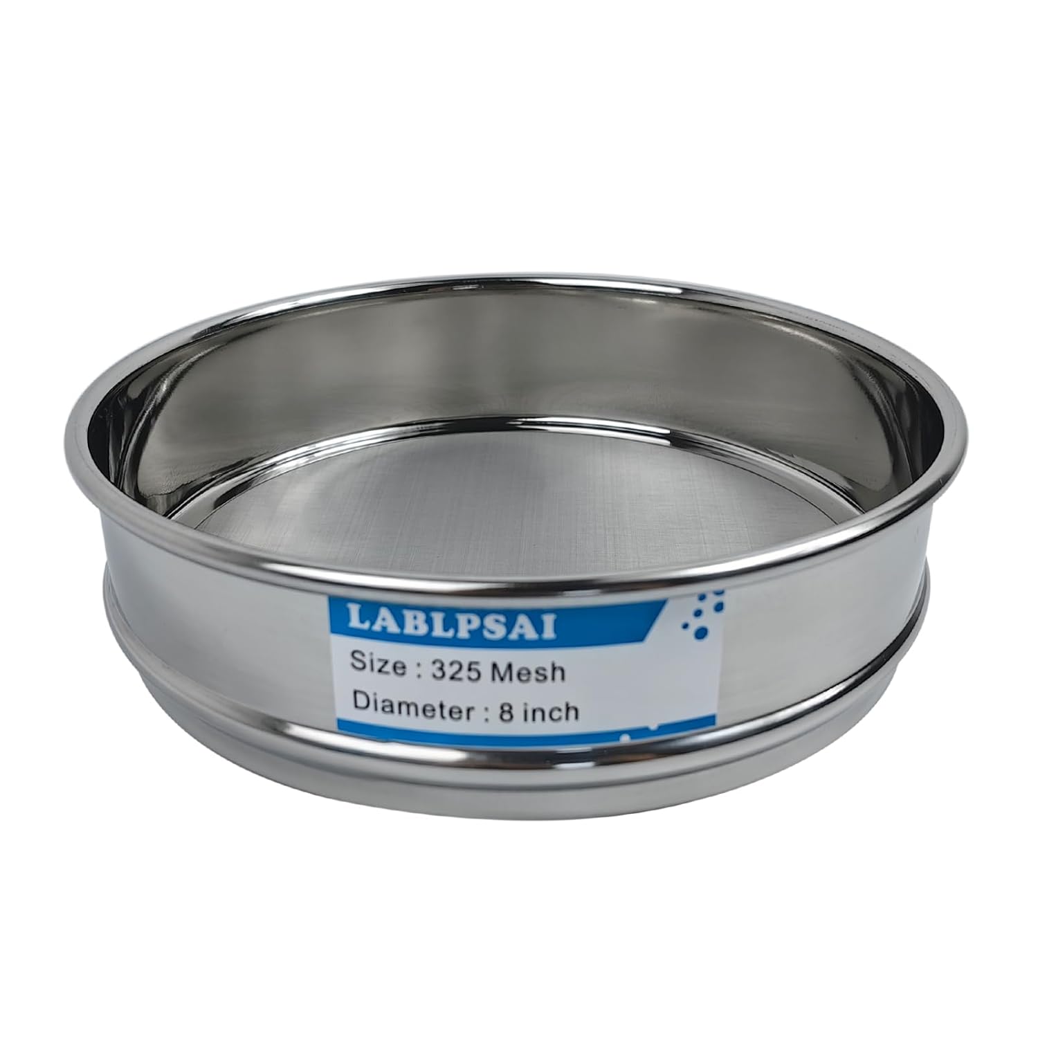 325 Mesh Lab Sieves 8" Diameter 304 Stainless Steel Wire Cloth Test Sieve for Industrial Laboratory Home