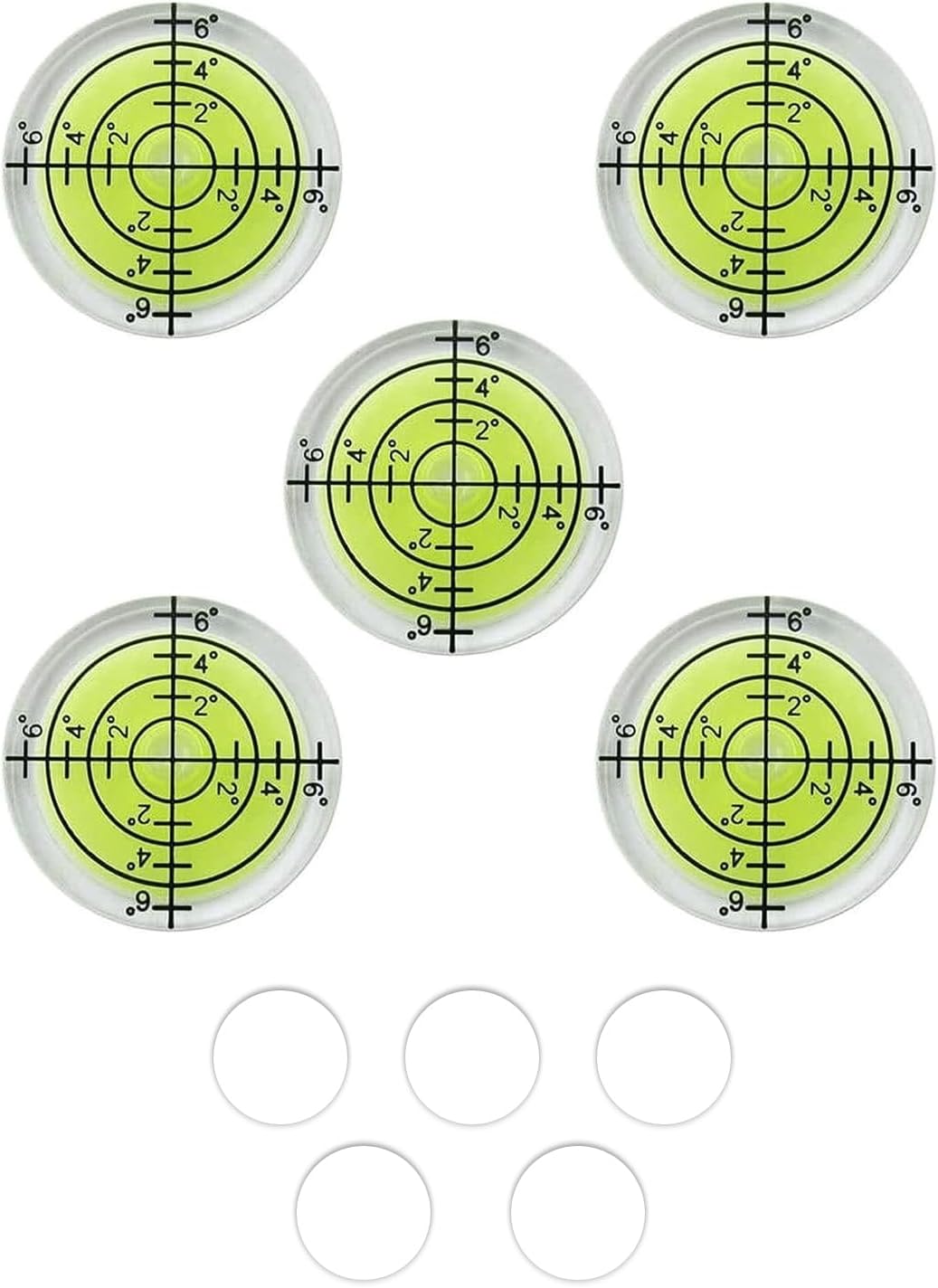 Lot De 10 Petits Niveaux à Bulle Circulaires 10 X 6 Mm Mini