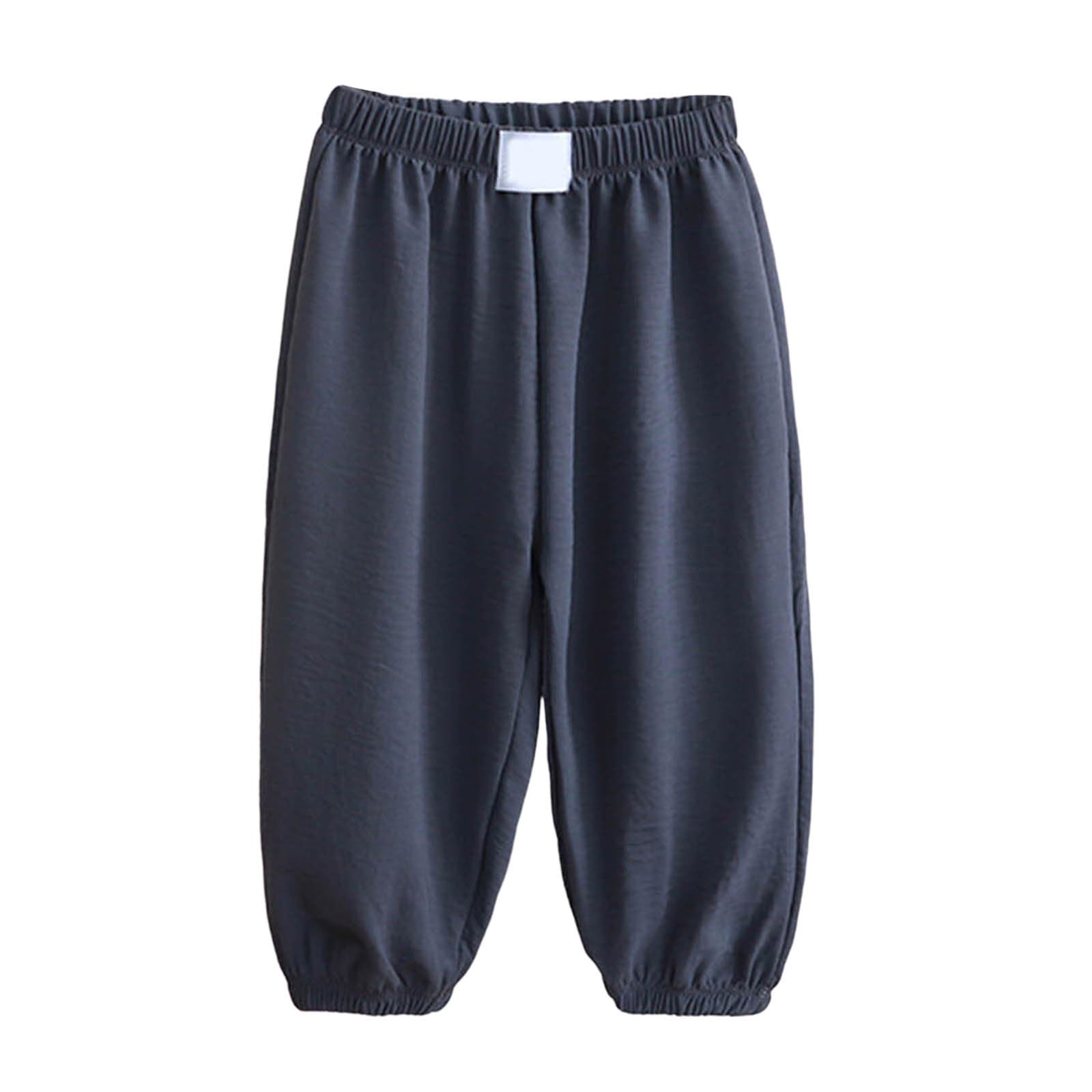 Genérico Pantalones Chandal Niño Pantalones Deportivos Ligeros y Transpirables para Niños y Bebés en Temporada de Verano