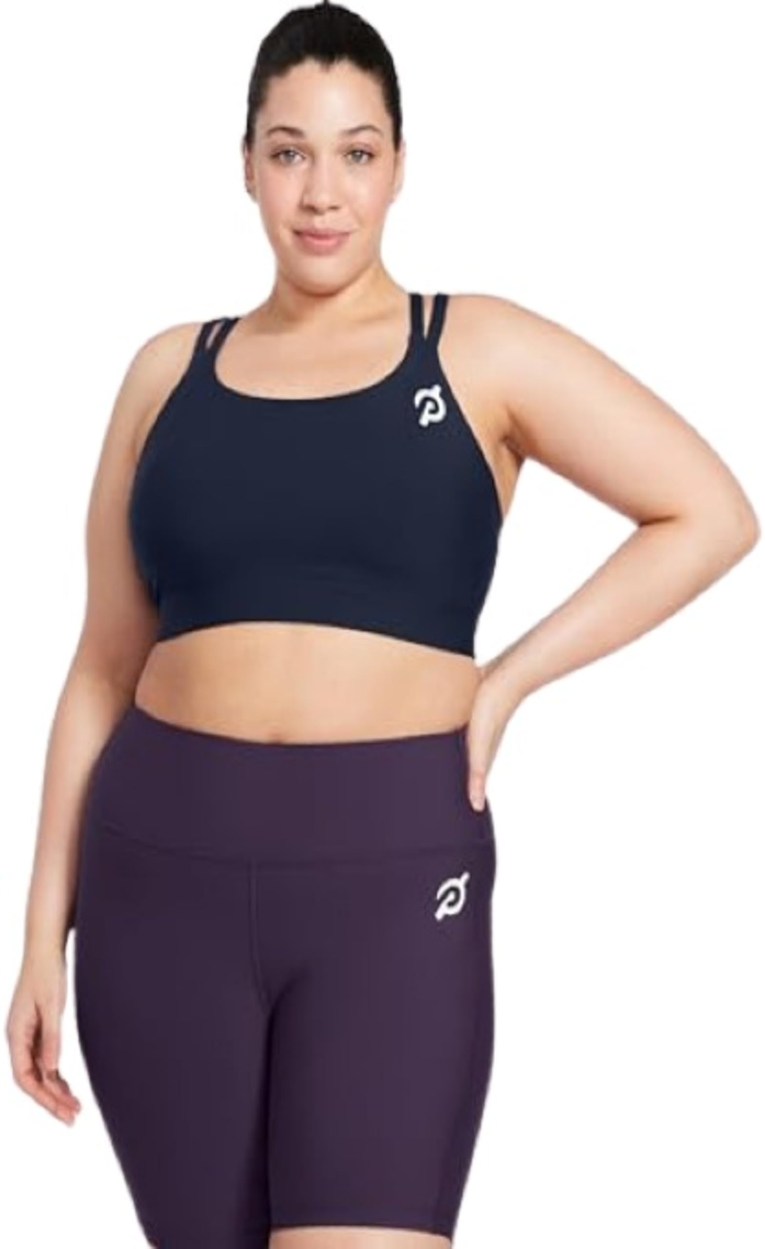 Peloton Padded Strappy Sports Bra, Low-Medium Support Activewear for Women for Daily Workouts or Casual Wear