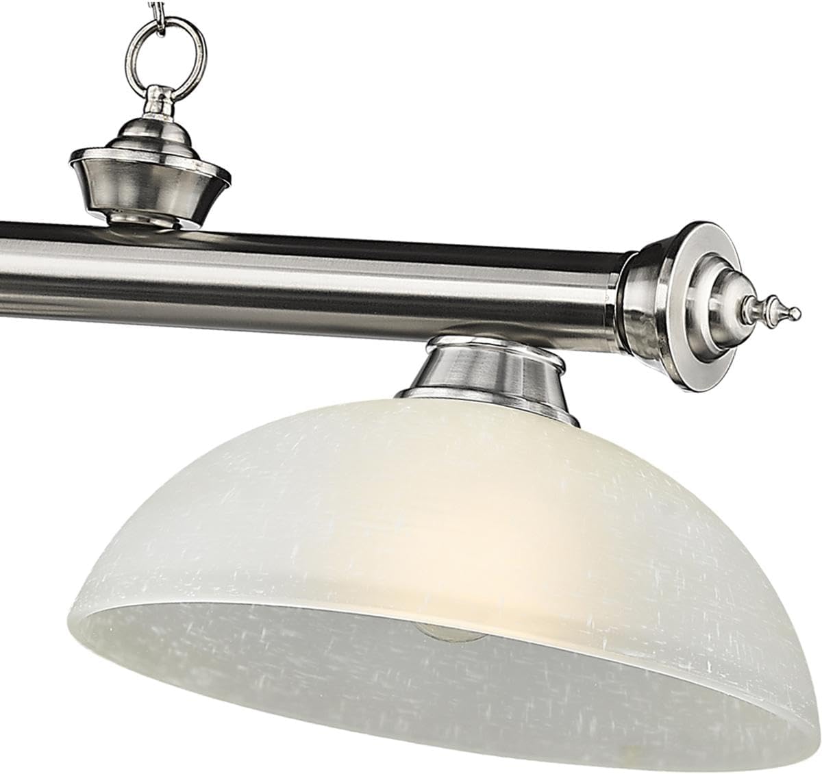 Z-Lite 2306-3BN-DWL14 Cordon Billiard Pendant, 3-Light 180 Total Watts, Brushed Nickel