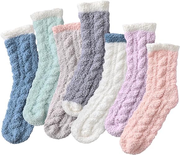 Calcetines de invierno para mujer,Calcetines de Lana Merino Térmicos Mujer Invierno Grueso Calcetines de Punto Algodón Cálidos Transpirables Lana para...