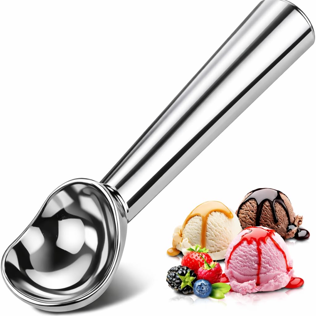 Jamboree Ice Cream Scoop, 1Pcs Nonstick Anti-Freeze Ice Cream Scooper One Piece Aluminum Design Dishwasher Safe-image-27