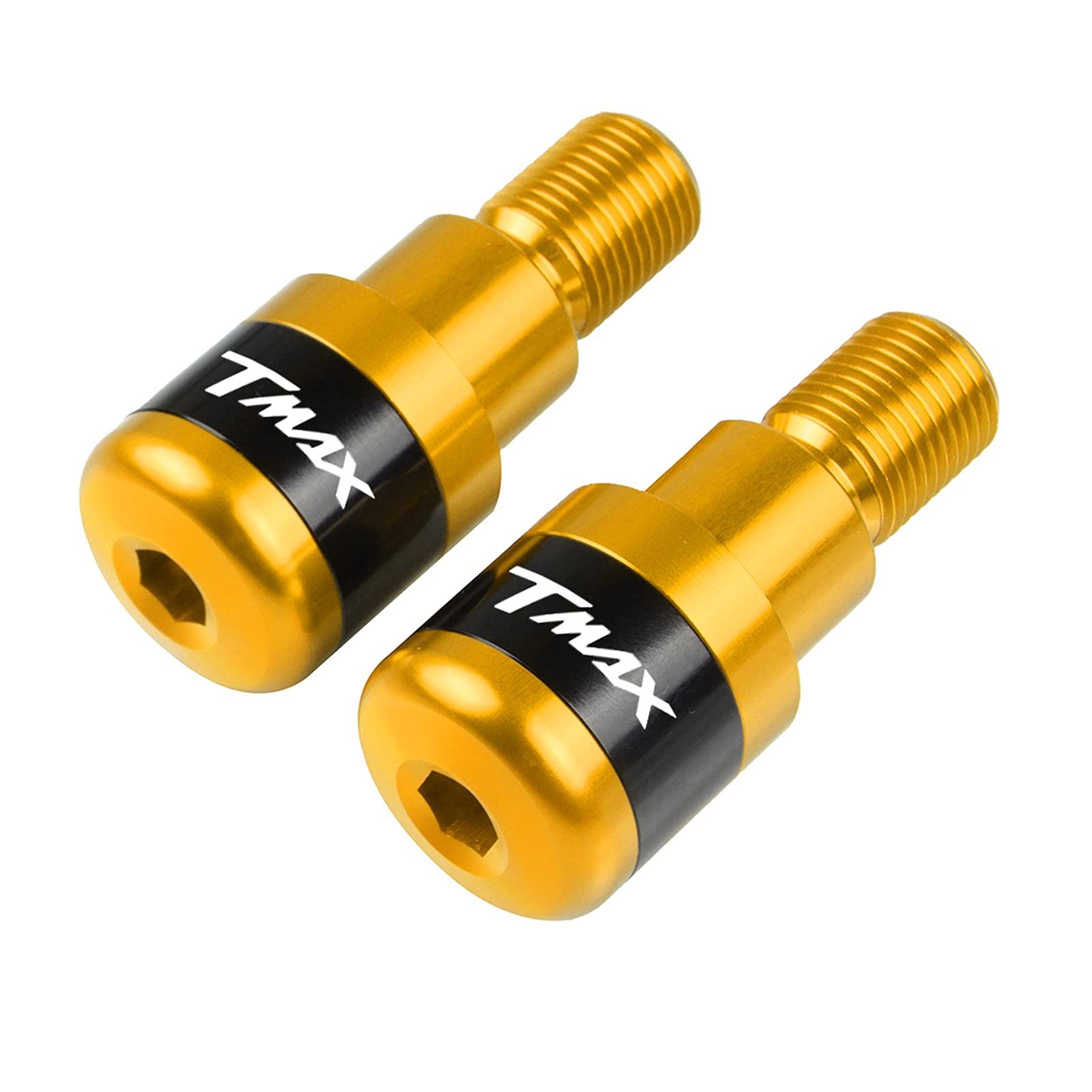 Tappo Manubrio Moto per Yama-ha TMAX T-Max T Max 500 530 560 TMAX500 2006-2016 Scooter Moto Bar End Plug cap (Color : Nero)