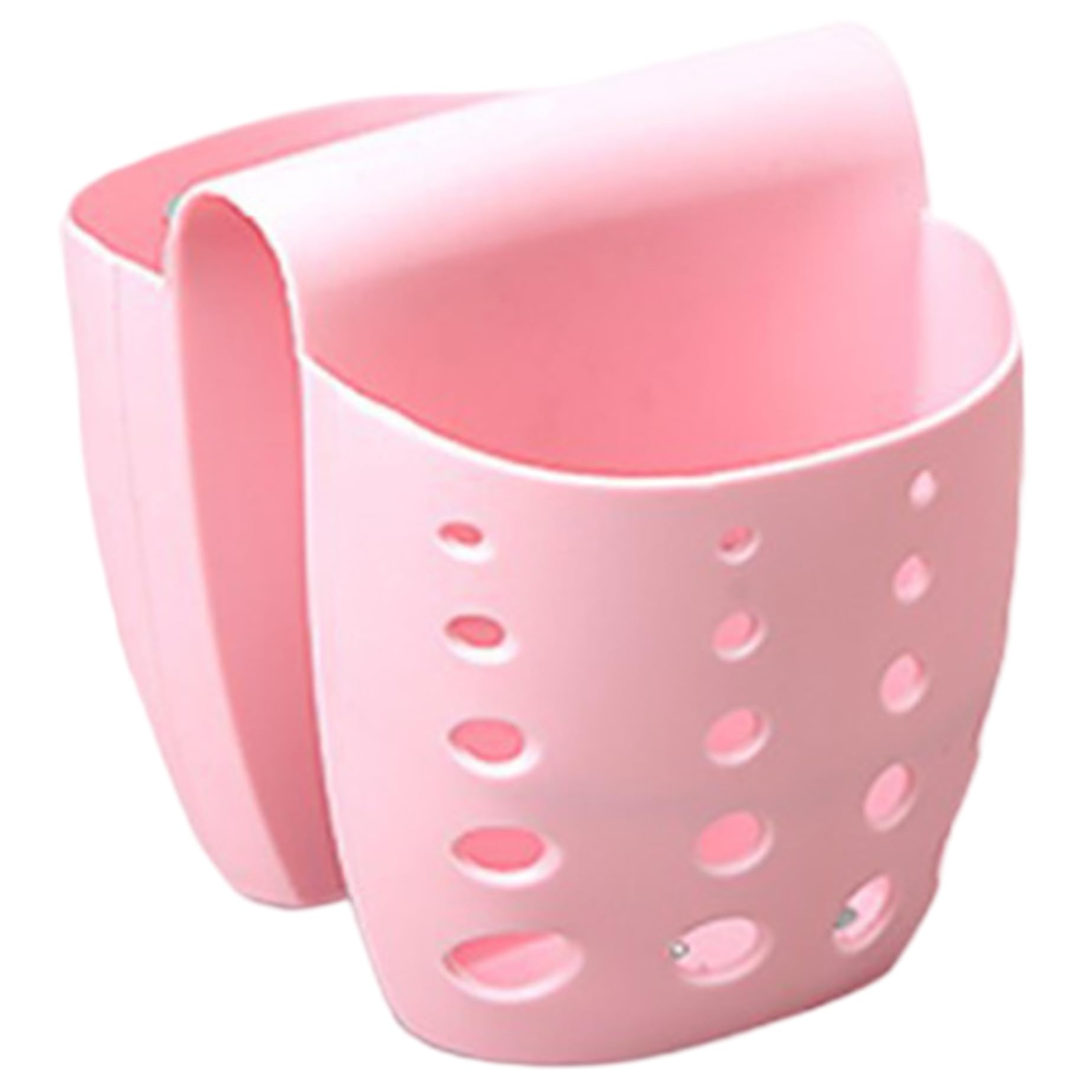 Hintyne Sink Saddle Sponge Holder for Kitchen Sink, Holllow Pvc Double Side Caddy, Hangable Sponge Holder for Kitchen, Bathroom, Style-1