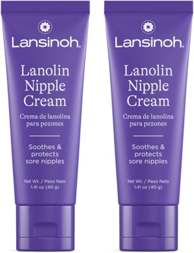 Lansinoh HPA Lanolin Nipple Cream | Sore Nipples Cracked Skin Breast Feeding 100% Natural | Tasteless & Odourless BPA BPS-...