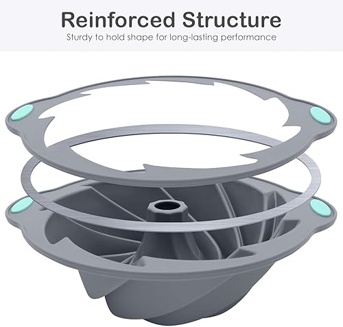 Vista 21 de Molde para pan de hamburguesas, antiadherente de silicona de grado alimenticio, molde perforado de 8 cavidades para panecillos de pan caseros