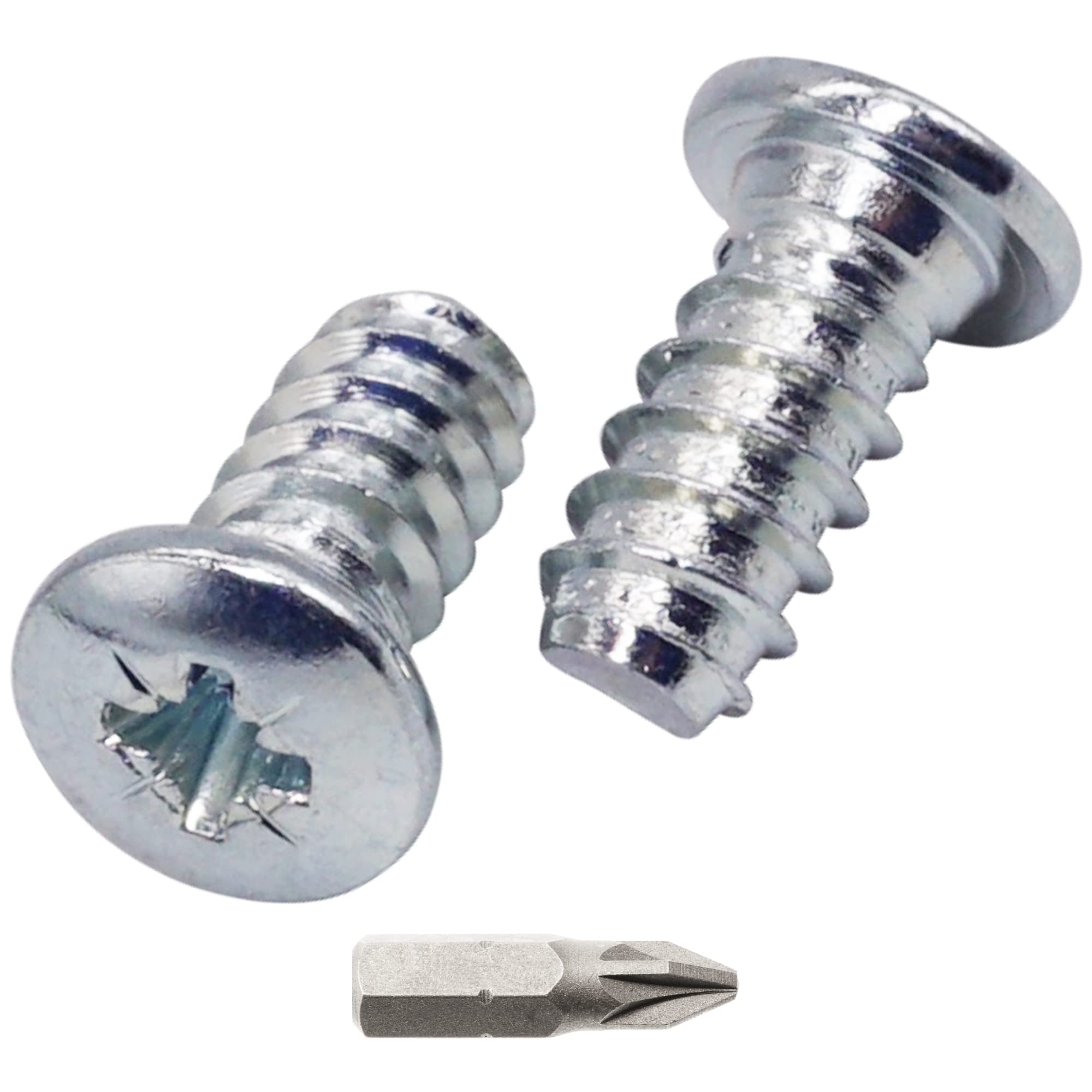 SKIR'CO (150 pcs) Zinc Plated Euro Screws 6.0 x 13 mm, Drawer Runner Screws, Pan Head Screws, Hinge Screws
