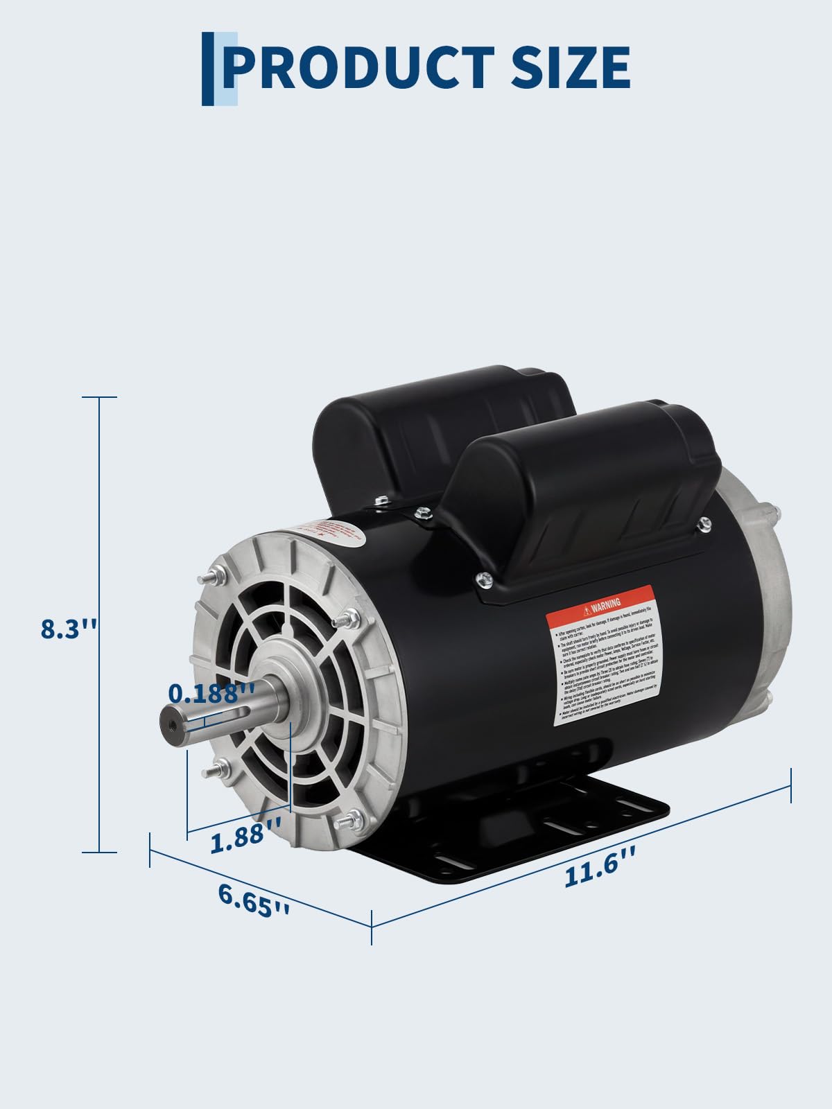 Amazon.com: 3HP SPL Air Compressor Electric Motor, 230V 56 Frame