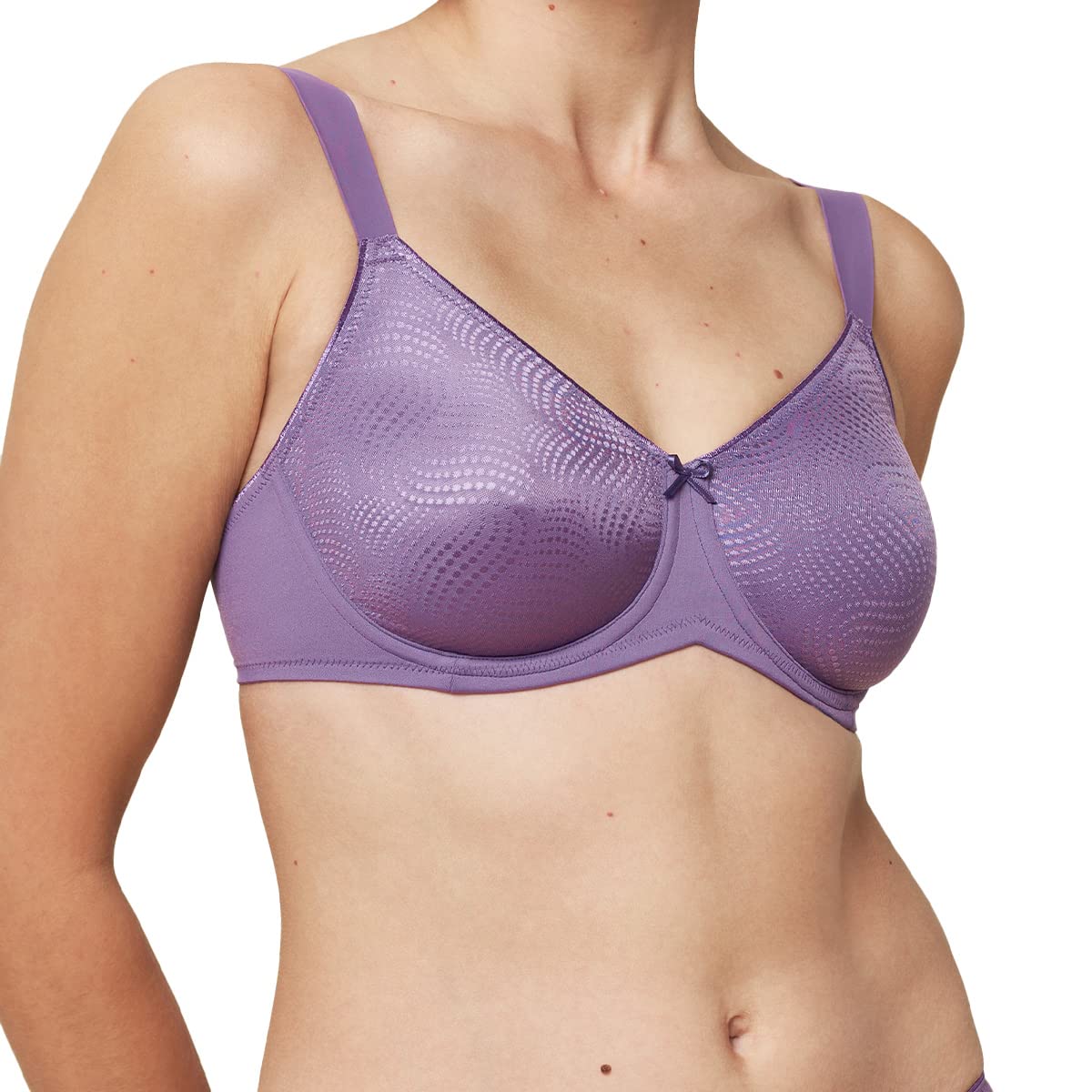 Triumph Women's Polyamide Wired Casual Minimiser Minimizer Bra (151A335_Purple Rain