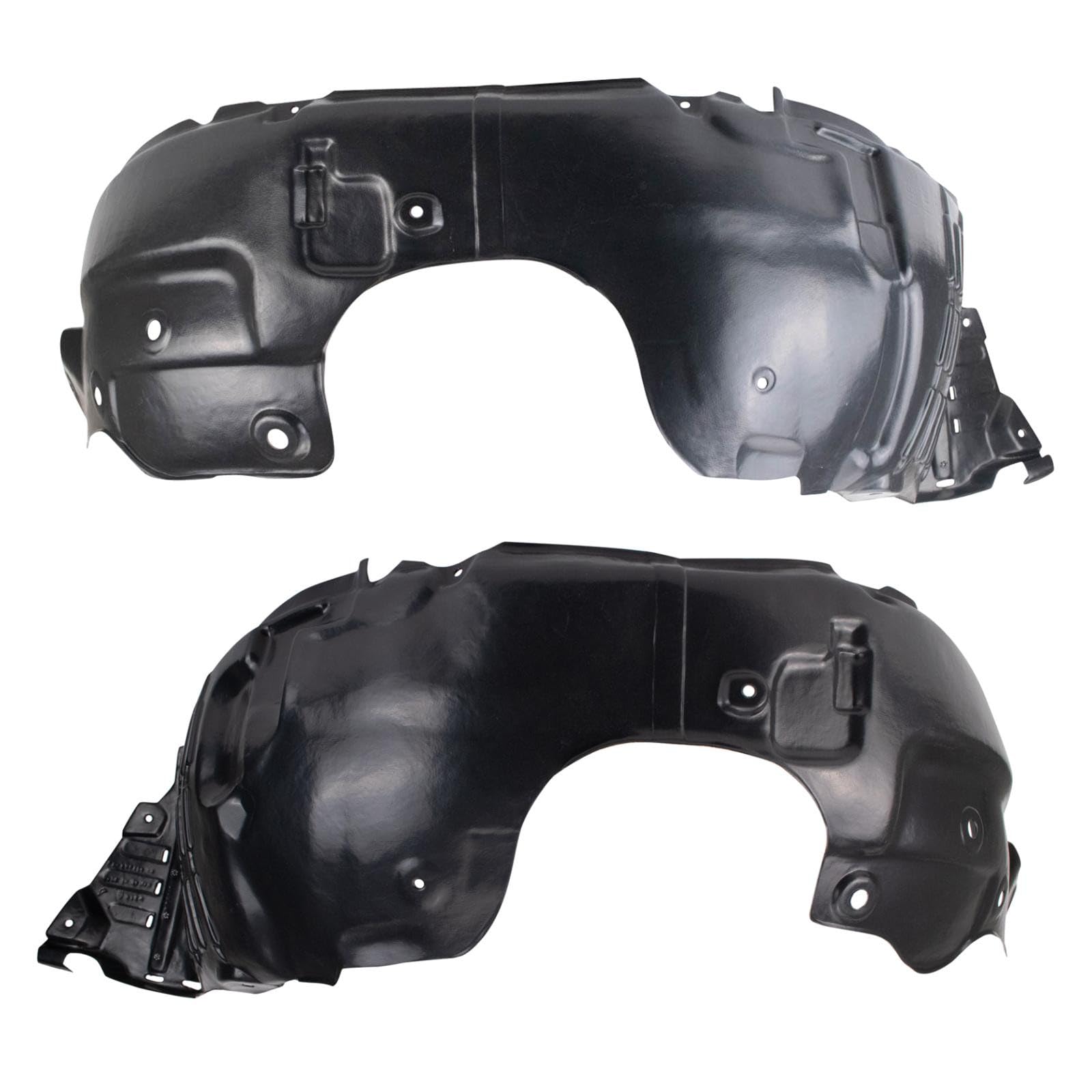 TRQ Front Inner Fender Liner Set Compatible with 2014-2015 Kia Sorento KI1248139 KI1249139
