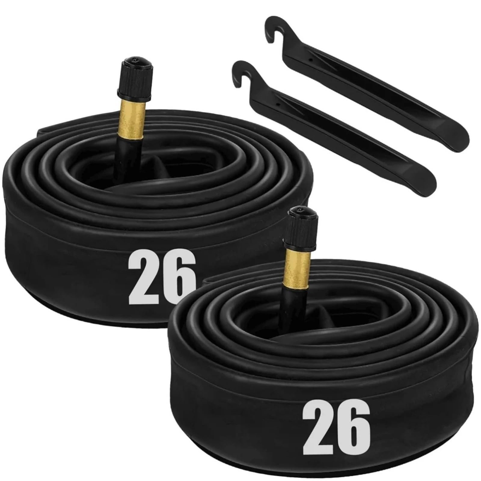 Cámaras De Bicicleta (Paquete De 2), Compatibles con Neumáticos De 12-29" X 1,75-2,125", con Palancas For Neumáticos