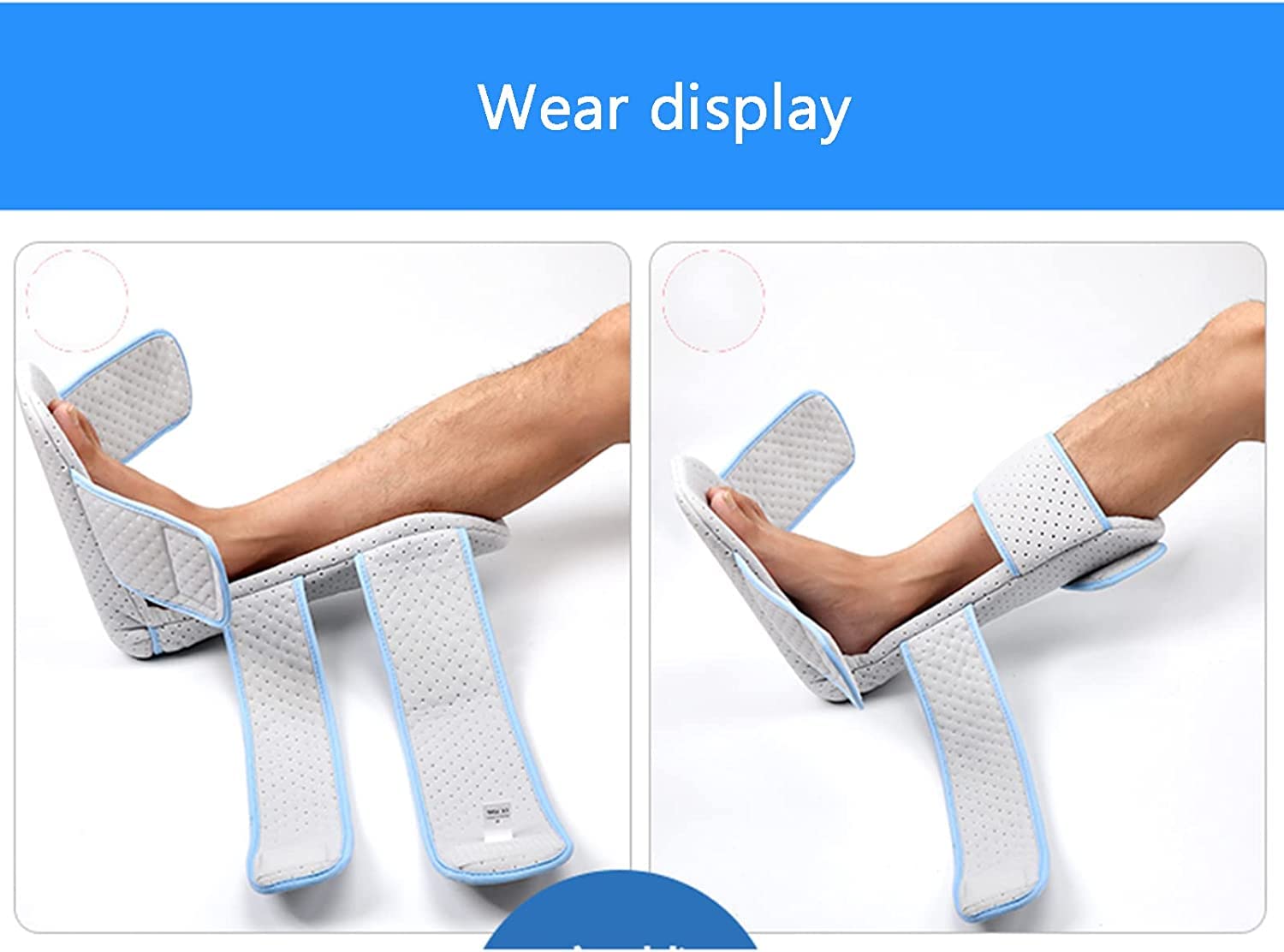 Bota Para Fractura De Tobillo, Fascitis Plantar Férula Nocturna Dolor De Talón Y Pie Para Tratamiento De Fascitis Plantar, Soporte De Pierna Suave, Inmovilizador Ortopédico Para Dormir Bota Elástica.