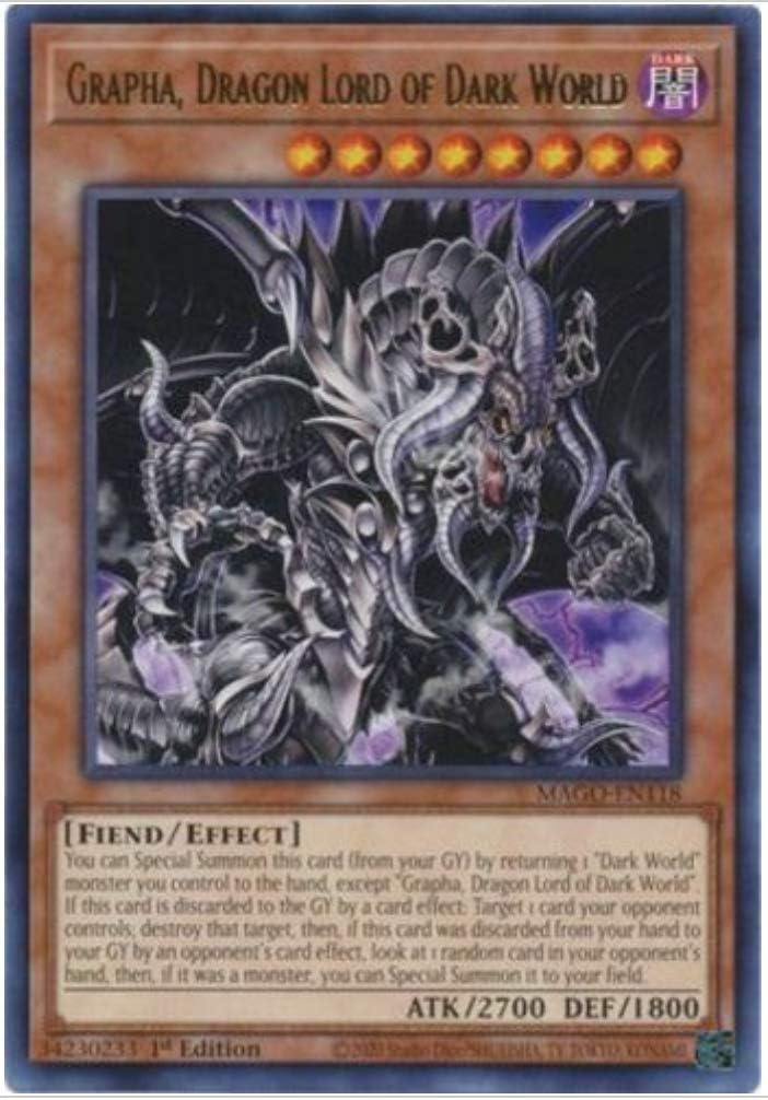 Amazon.com: Grapha, Dragon Lord of Dark World - MAGO-EN118 - Gold Rare ...
