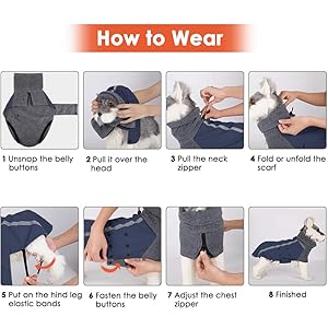 SlowTon Winter Dog Coat, Warm Polar Fleece Lining Doggie Outdoor Jacket with Turtleneck Scarf Reflective Stripe Adjustable Waterproof Windproof Puppy Vest Soft Pet Outfits (XXL,Dark Blue)
